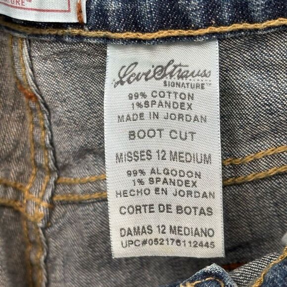 Levi’s Low Rise Slim Fit Bootcut Jeans Misses Size 12 NWT - Picture 10 of 10